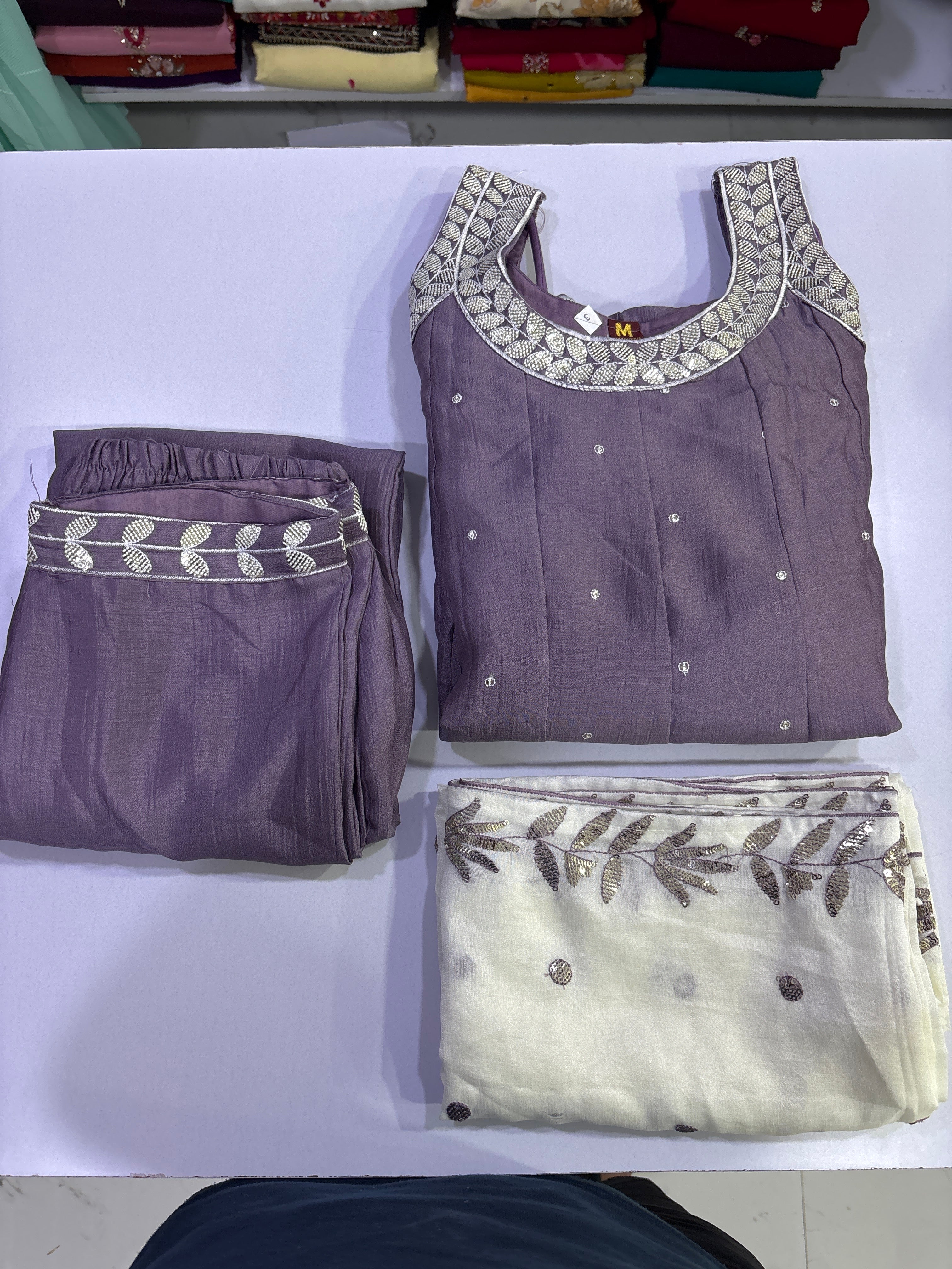 Anarkali kurta set half sleeves