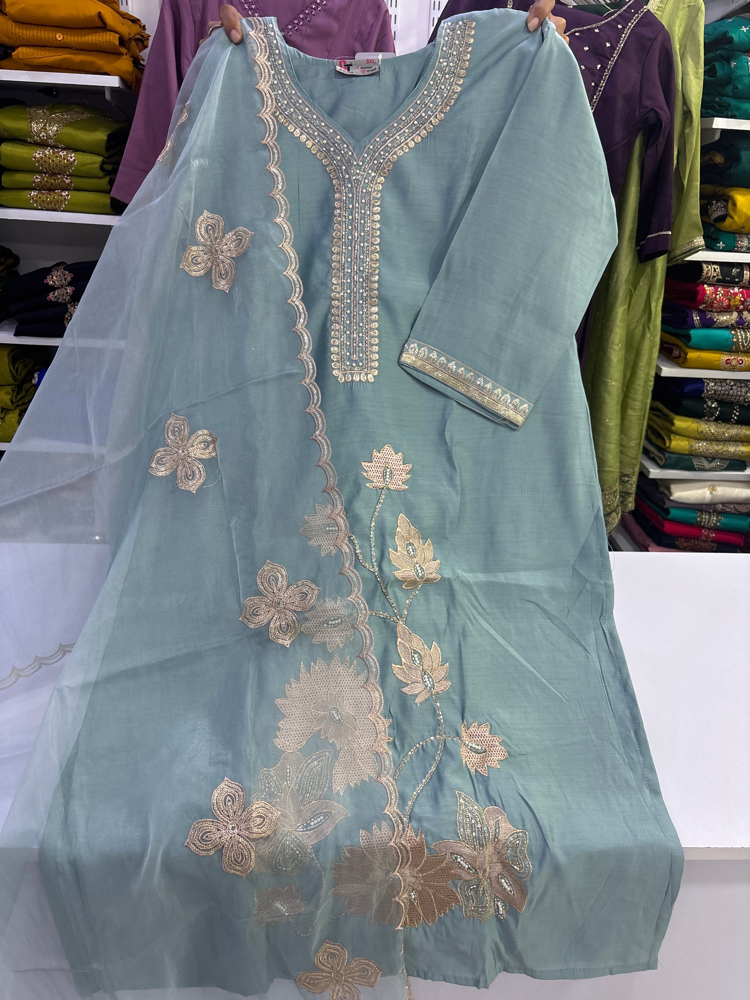 Plus size kurta set jc0042